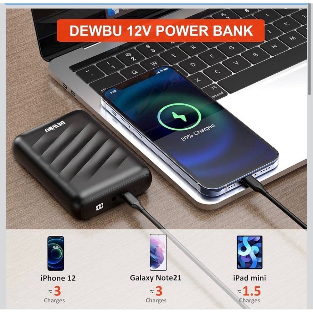 DEWBU Power Bank 12V Battery DB-0125 Intelligent Led Display for Heated Jacket - Picture 2 of 6